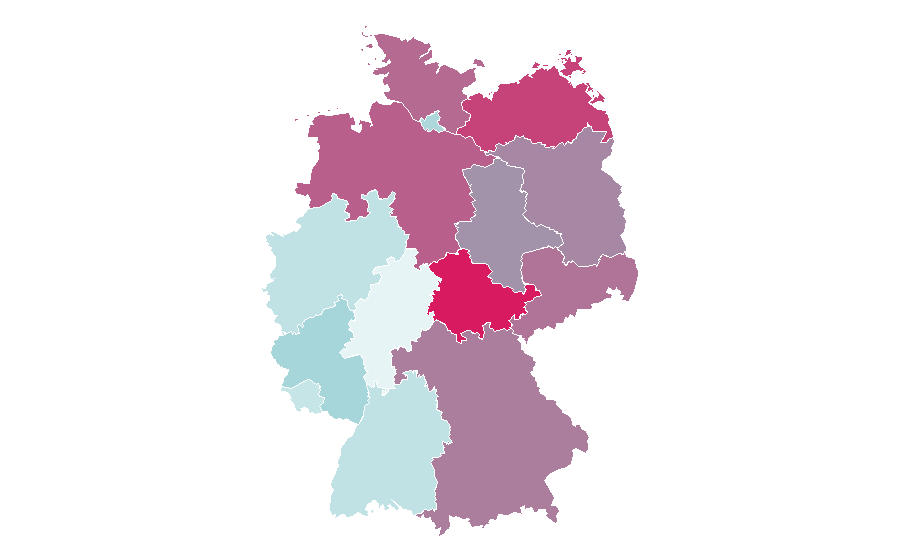 Affinity by region — Karl-Theodor zu Guttenberg, Germany