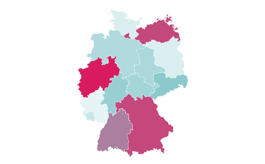 Affinity by region — Karrierebibel, Germany