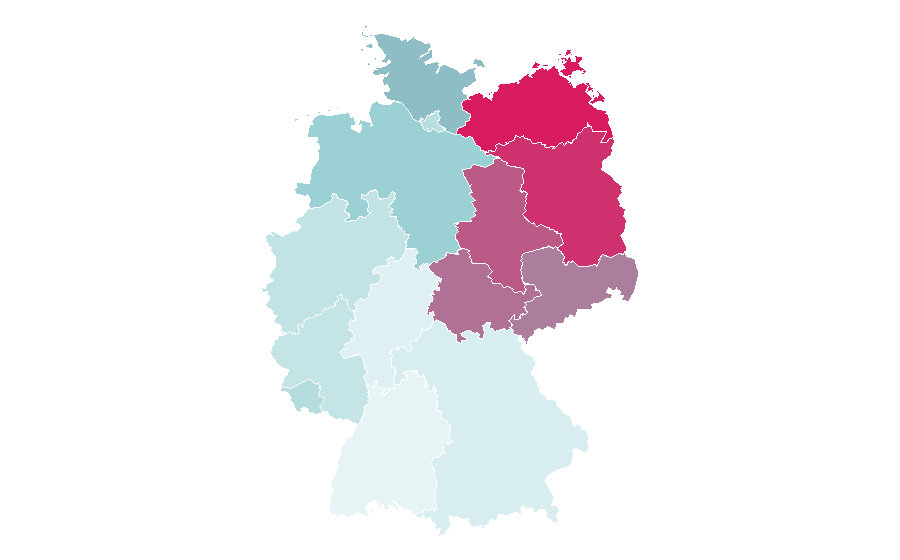 Affinité par région — Katharina Thalbach, Allemagne