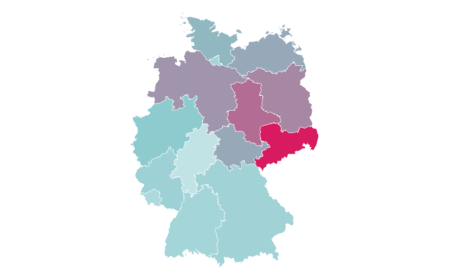 Affinity by region — Katja Krasavice, Germany