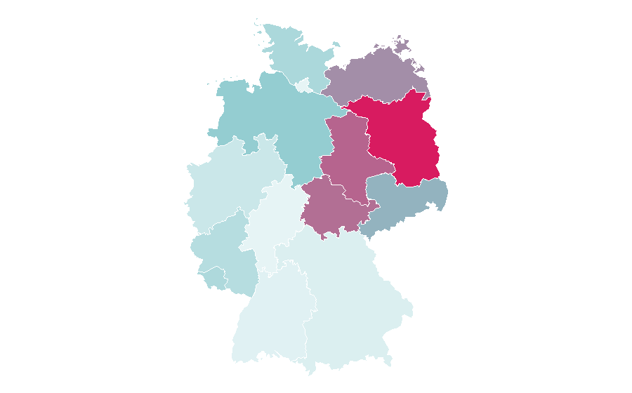 Affinity by region — Katja Riemann, Germany