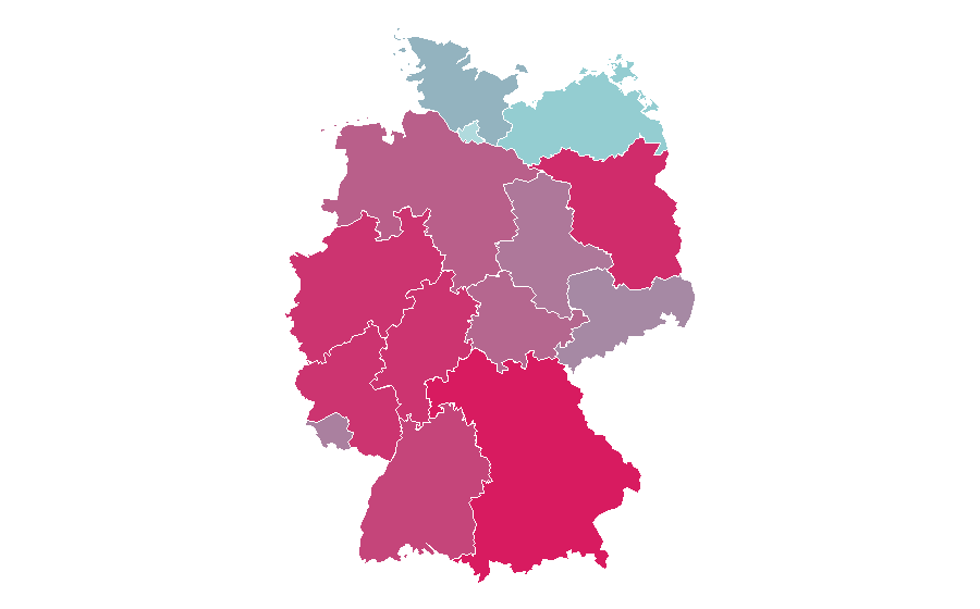 Affinität nach Region — Kawasaki, Deutschland