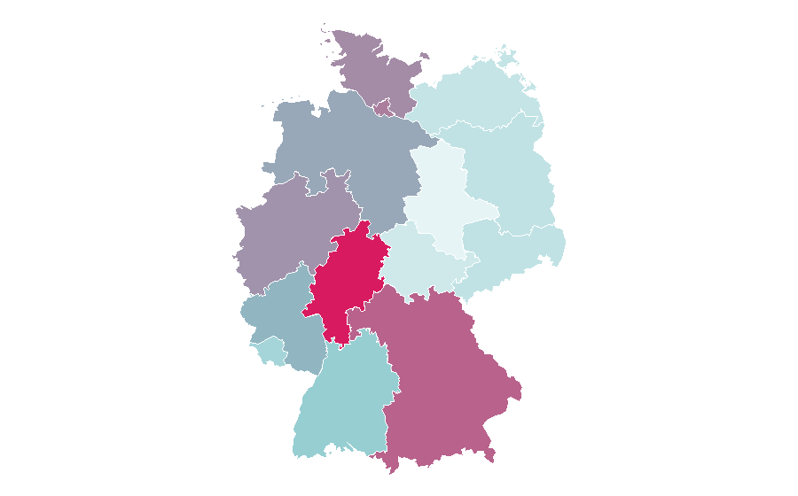 Affinity by region — Kentucky, Germany