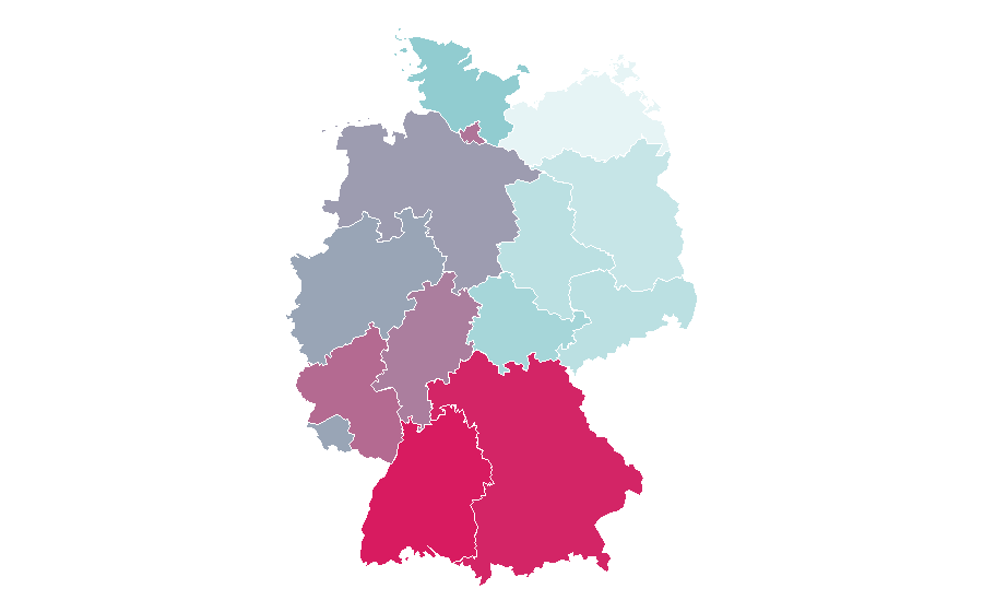 Afinidad por región — Ketone, Alemania