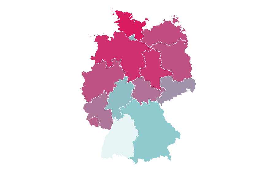 Affinity by region — Kevin Bacon, Germany