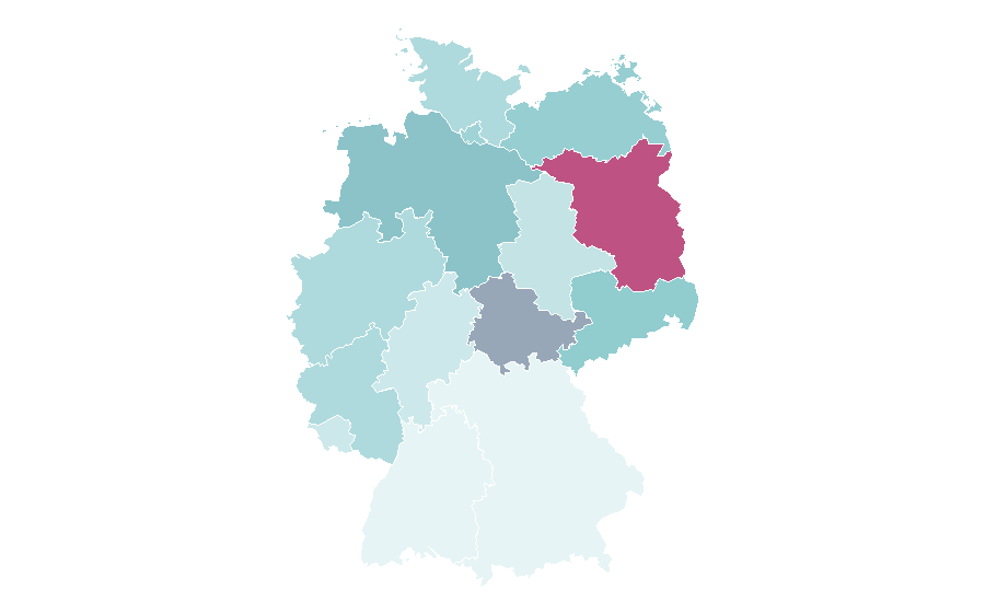 Affinity by region — Kevin Kühnert, Germany