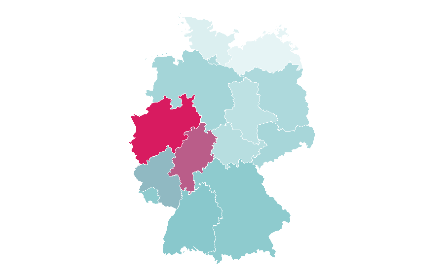 Affinity by region — Kia Rio, Germany
