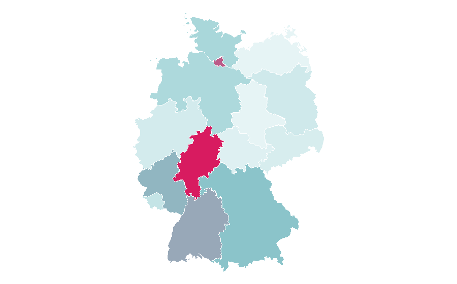 Affinité par région — Kim Kardashian, Allemagne