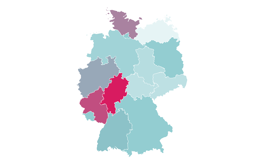 Affinity by region — Kinship, Germany
