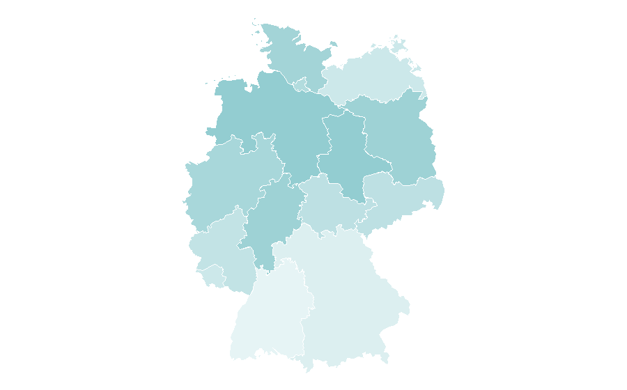 Affinity by region — Kirsten Dunst, Germany