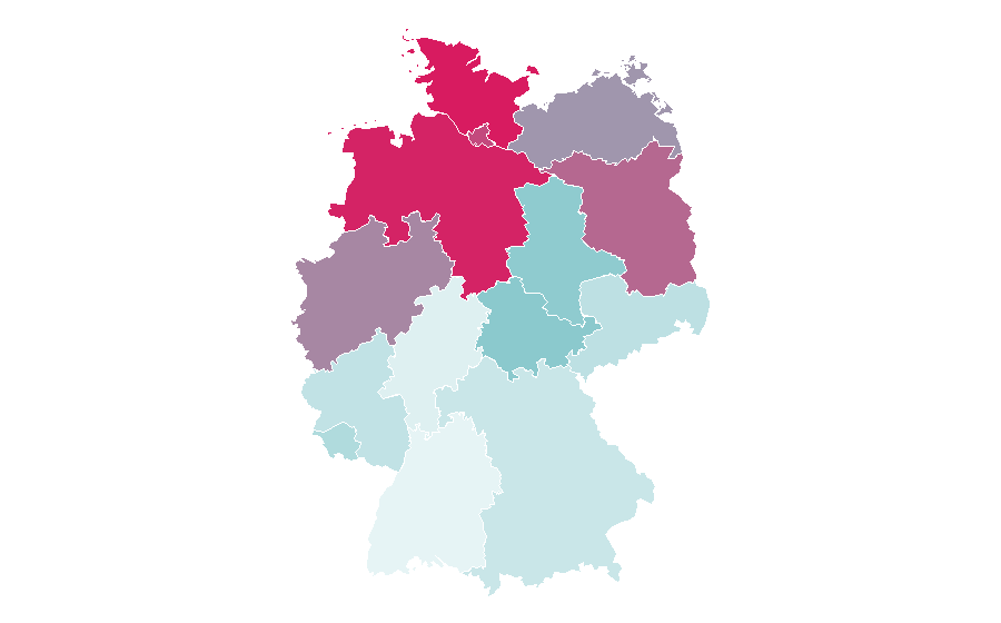 Affinity by region — Klaas Heufer-Umlauf, Germany