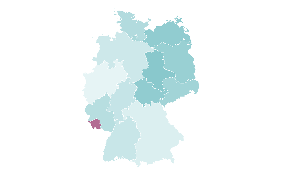 Affinity by region — Knitted fabric, Germany