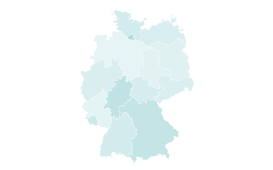 Affinity by region — Knitting pattern, Germany