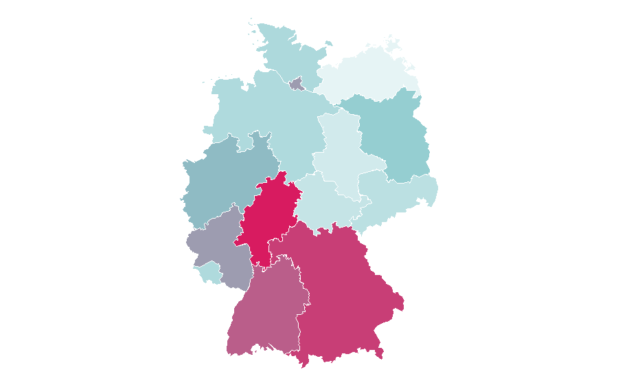 Affinity by region — Ko Samui, Germany
