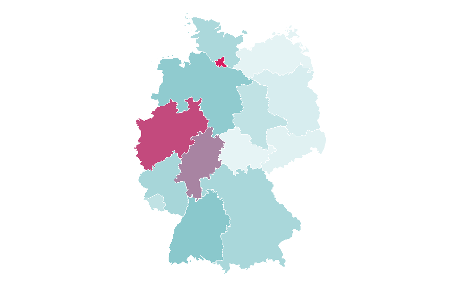 Affinité par région — Kolja Goldstein, Allemagne