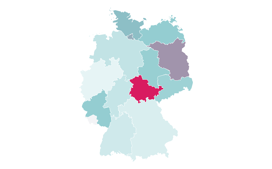 Affinität nach Region — Korean hip hop, Deutschland