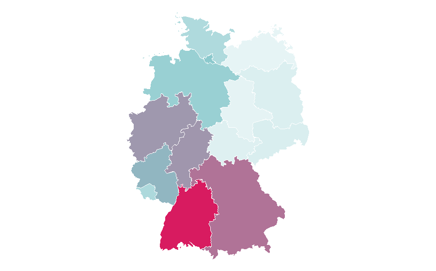 Afinidad por región — Kosovo, Alemania