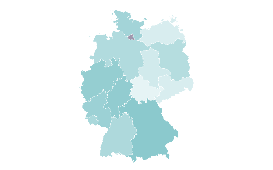 Affinity by region — Kristen Bell, Germany