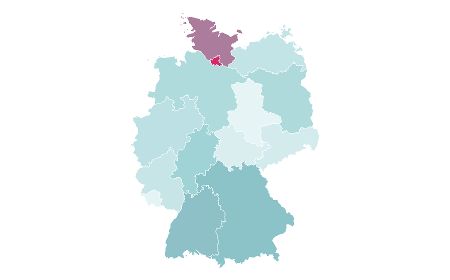 Affinité par région — Kundalini yoga, Allemagne