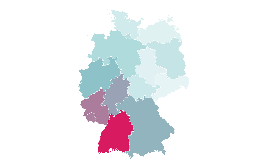 Affinity by region — La Gazzetta dello Sport, Germany