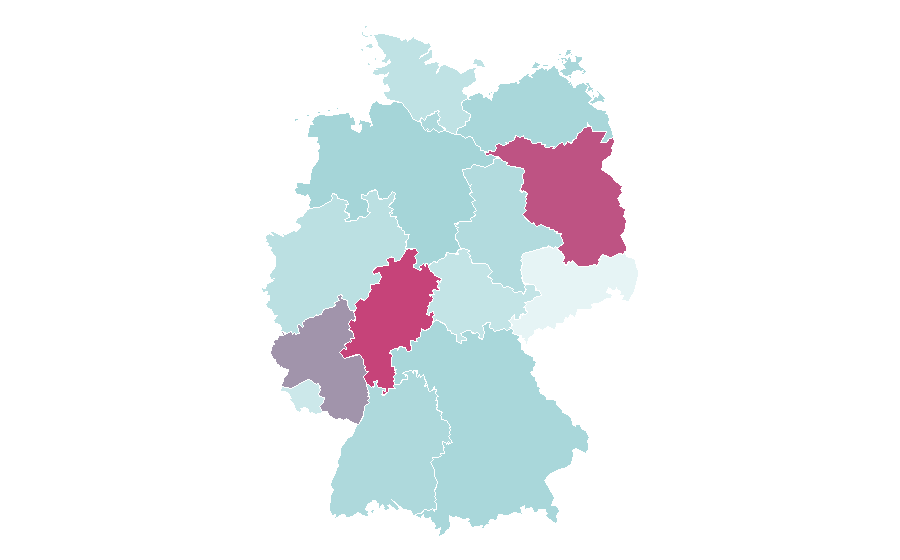 Affinity by region — Labor Day, Germany