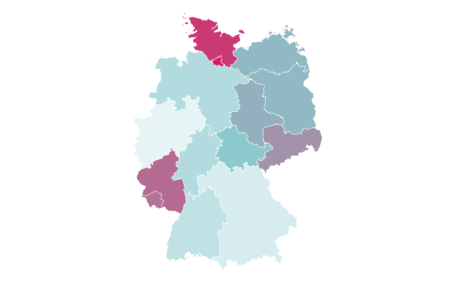 Afinidad por región — Lachen, Switzerland, Alemania