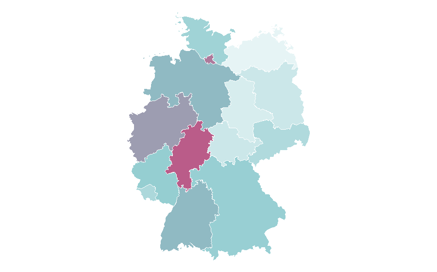 Affinity by region — Lacquer, Germany