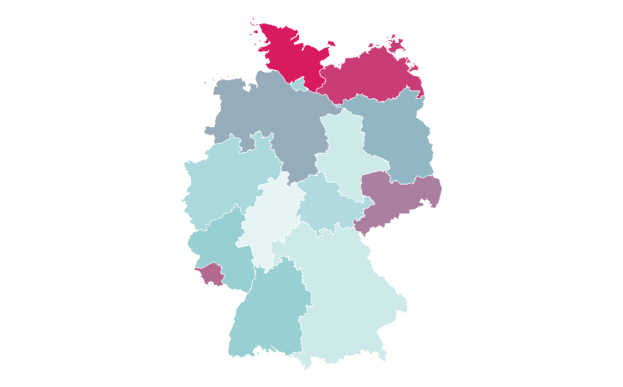 Affinity by region — Ladykracher, Germany