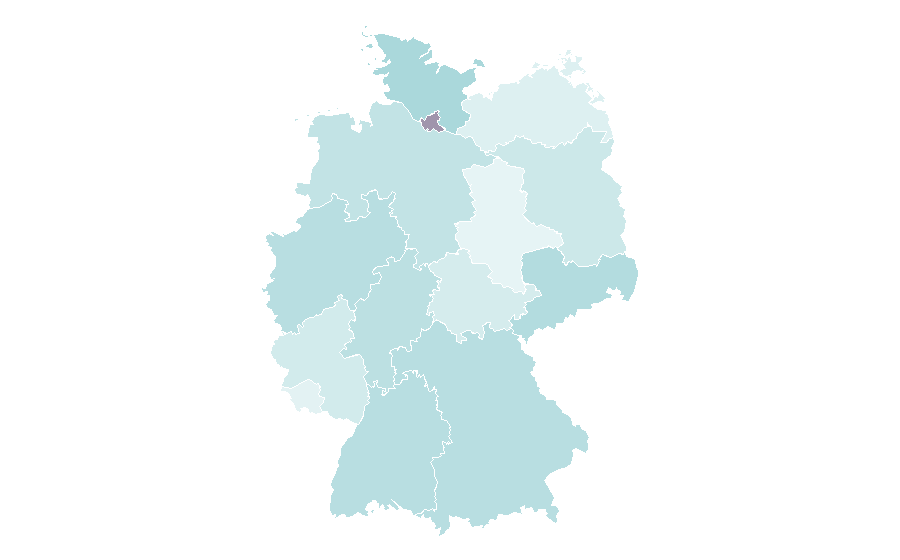 Affinity by region — Lage der Nation, Germany