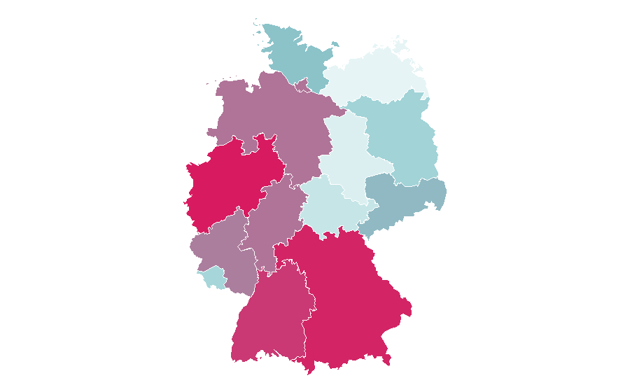 Affinity by region — Lambo (Reborn!), Germany