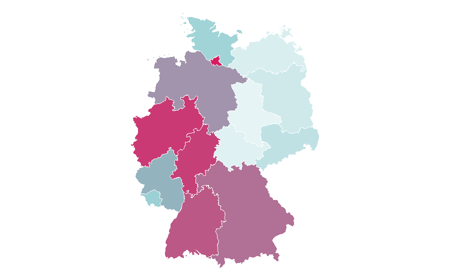Affinity by region — Lamborghini Urus, Germany