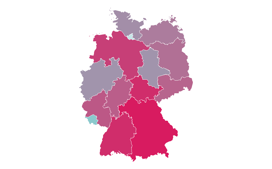 Affinity by region — Lampenwelt, Germany