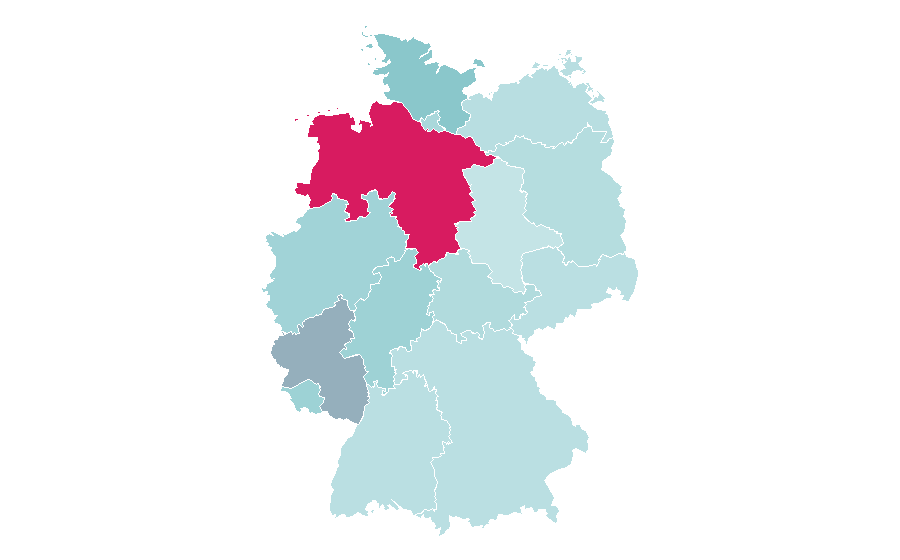 Affinity by region — Landscape contracting, Germany