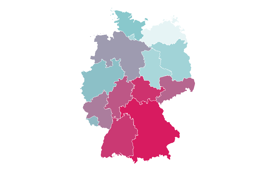 Affinity by region — Laser cutting, Germany