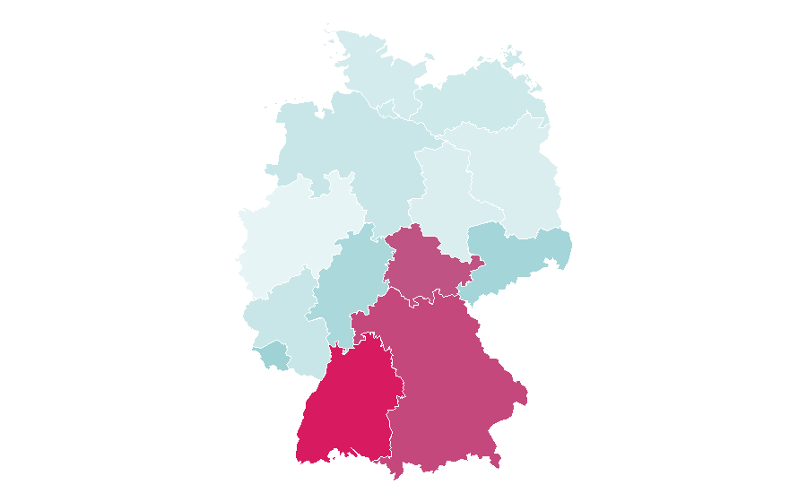 Affinity by region — Laser diode, Germany