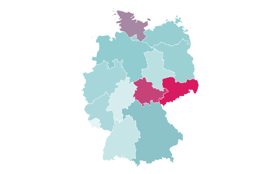 Affinity by region — Last One Laughing, Germany