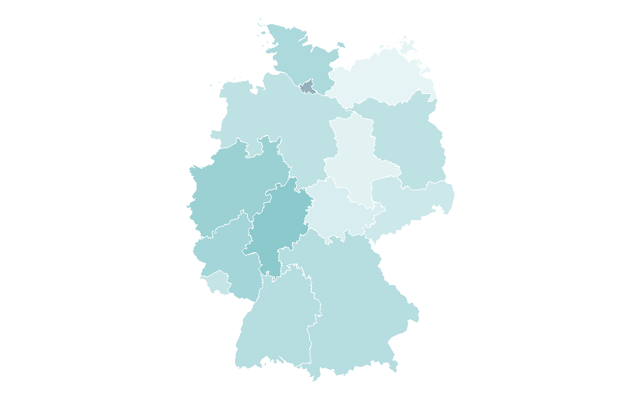 Affinity by region — Laufey, Germany