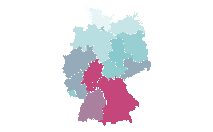 Affinité par région — Laura Biagiotti, Allemagne