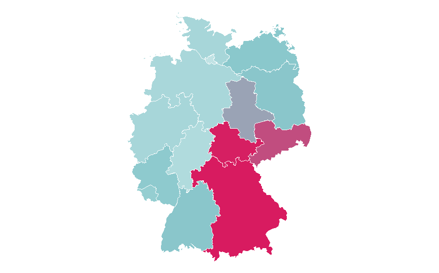 Affinité par région — Laura Dahlmeier, Allemagne