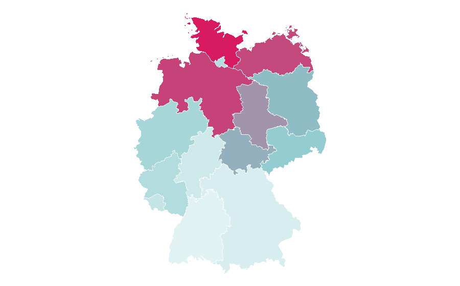 Affinity by region — Laura Karasek, Germany