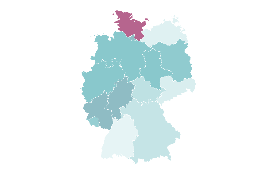 Affinity by region — Laura Linney, Germany