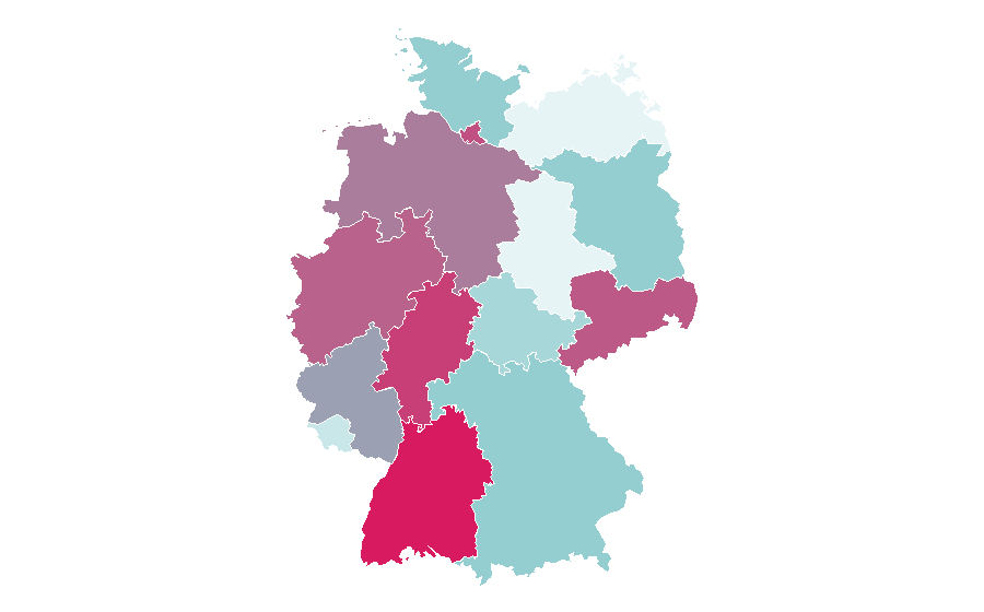 Affinité par région — Law firm, Allemagne