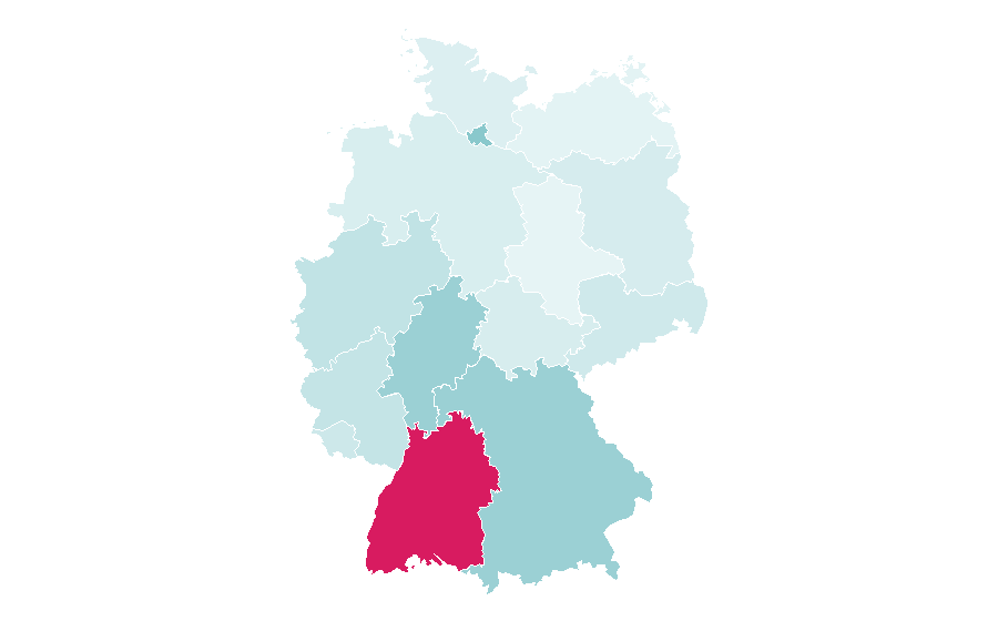 Affinity by region — Le Corbusier, Germany