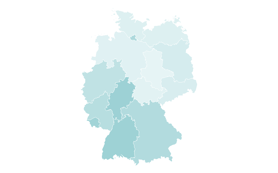 Affinity by region — Le Monde, Germany