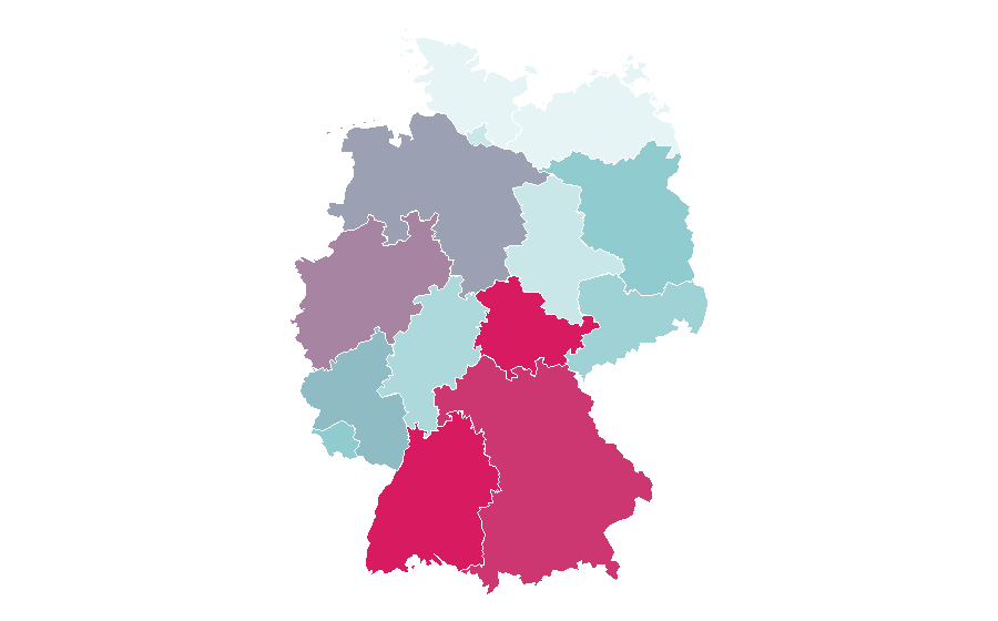 Afinidad por región — Leaf, Alemania