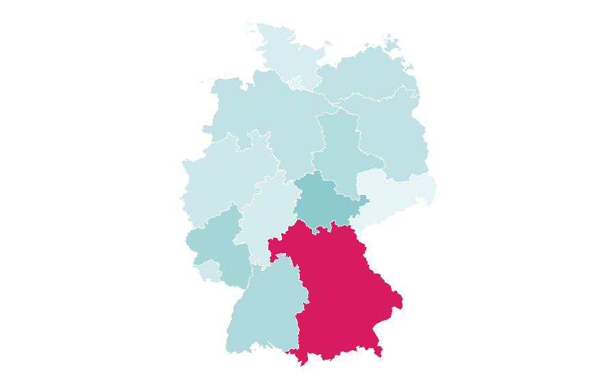 Affinity by region — Leaf vegetable, Germany