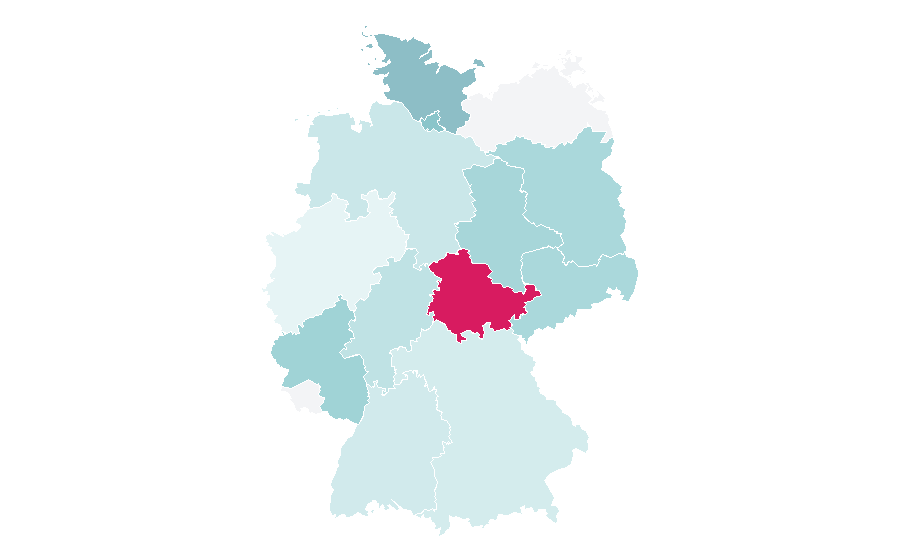 Affinity by region — League of Communists of Yugoslavia, Germany