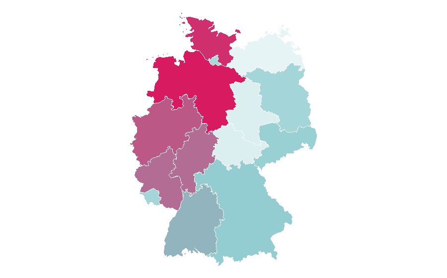 Affinity by region — League of Legends, Germany