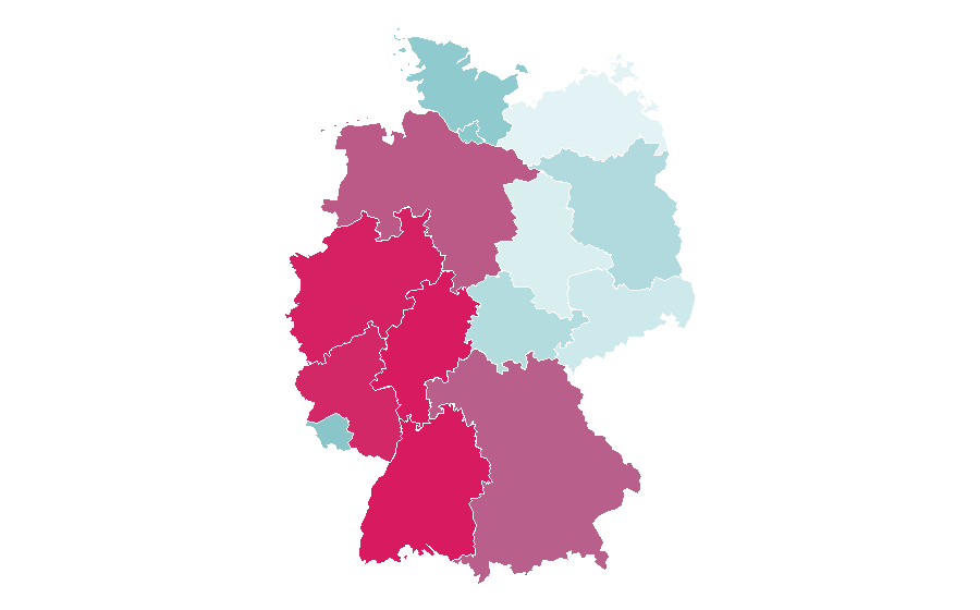 Affinité par région — Lease, Allemagne