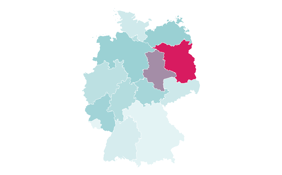 Affinity by region — Lech Poznań, Germany